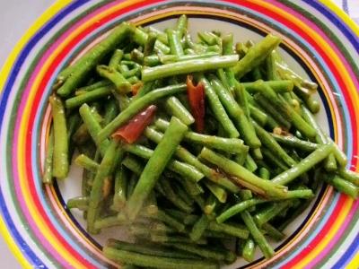 小炒豇豆的做法-家常味炒菜譜