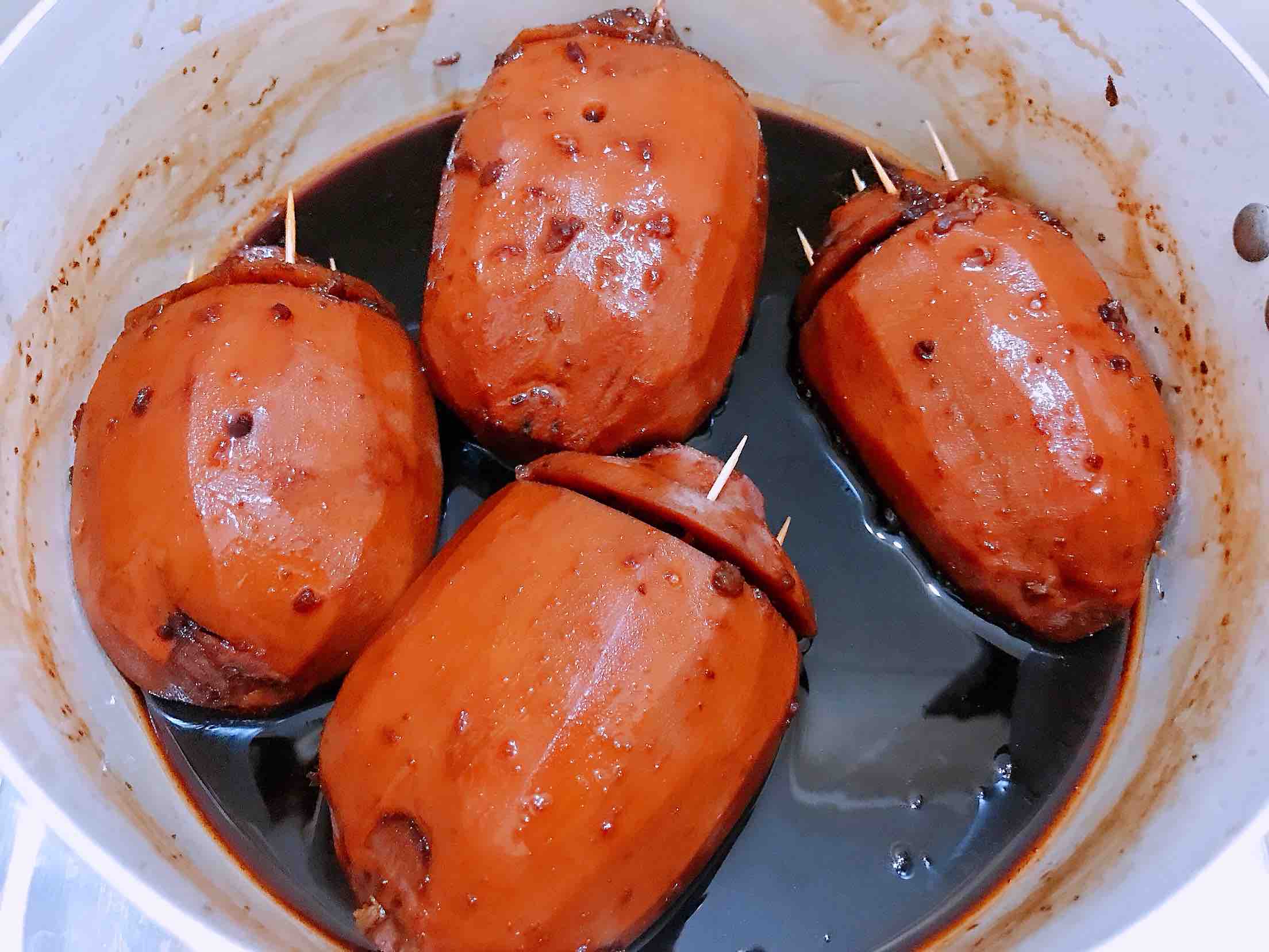 紅糖桂花糯米藕的做法-甜味煮菜譜