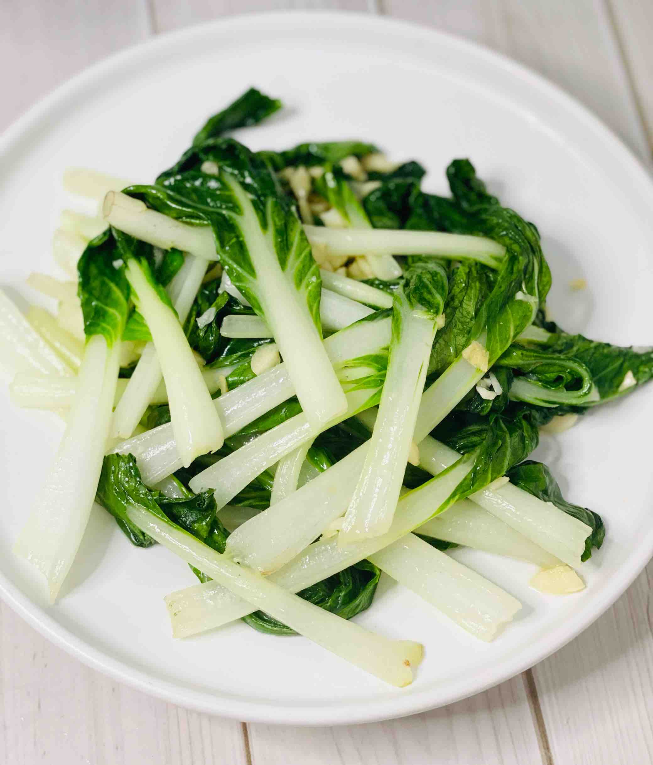 蒜蓉小白菜的做法-家常味炒菜譜