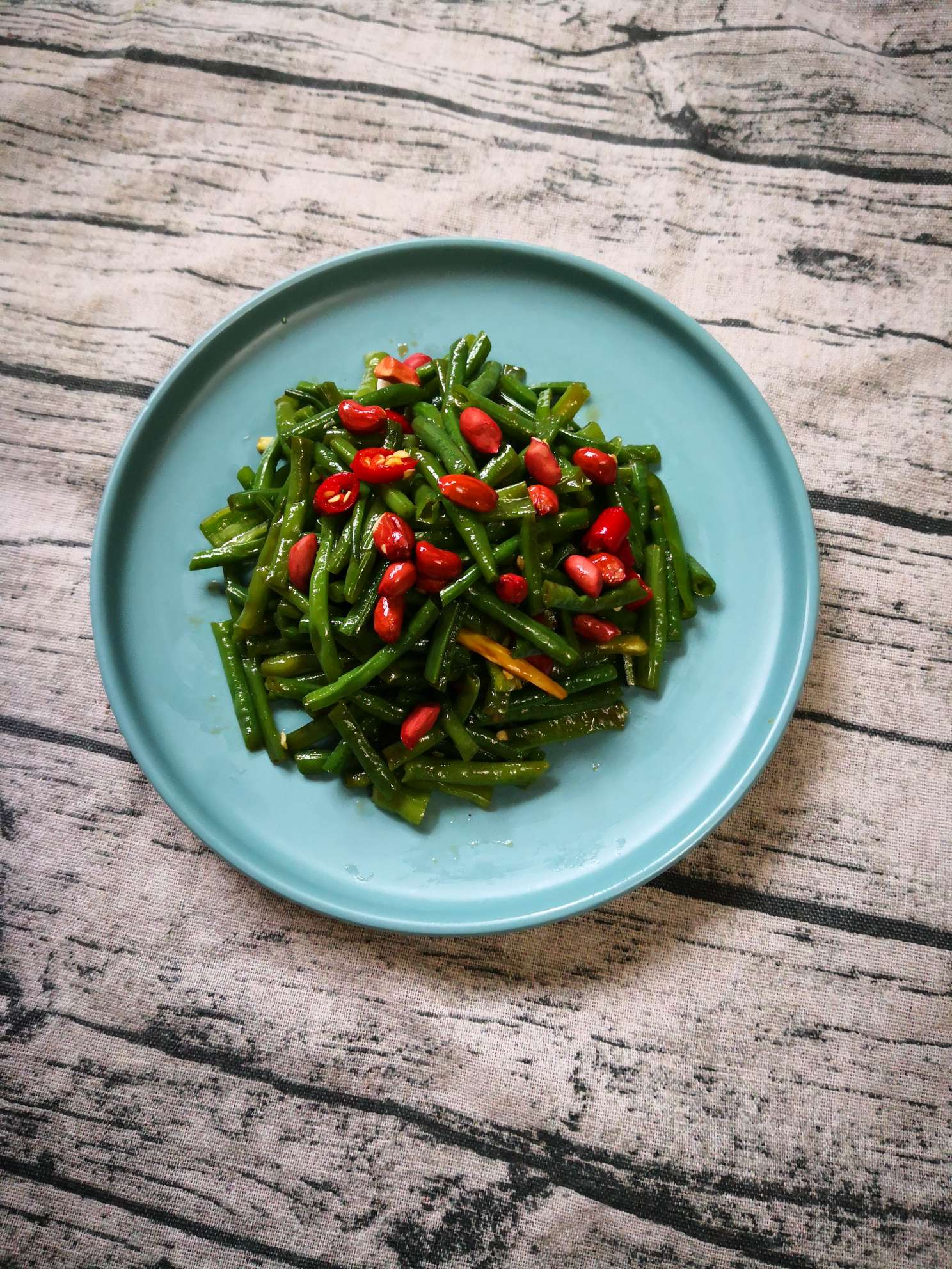 豇豆拌花生米的做法-家常味拌菜譜