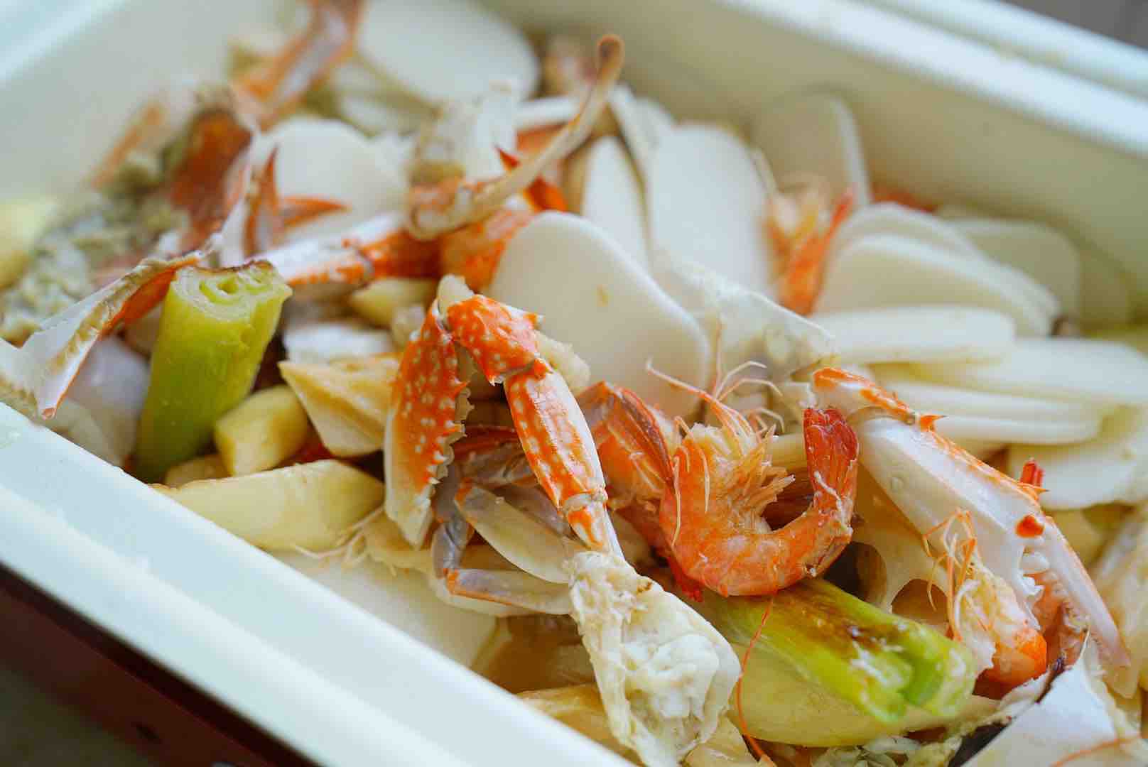 蟹蝦炒年糕的做法-咸鮮味炒菜譜