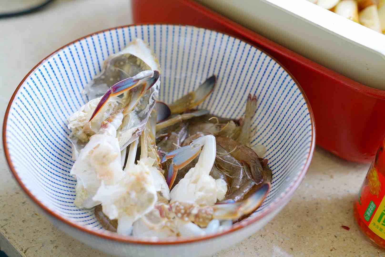 蟹蝦炒年糕的做法-咸鮮味炒菜譜