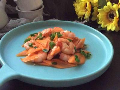 胡蘿卜炒蝦仁的做法-家常味炒菜譜