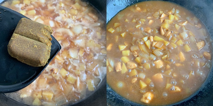 咖喱土豆雞塊的做法-咖喱味炒菜譜