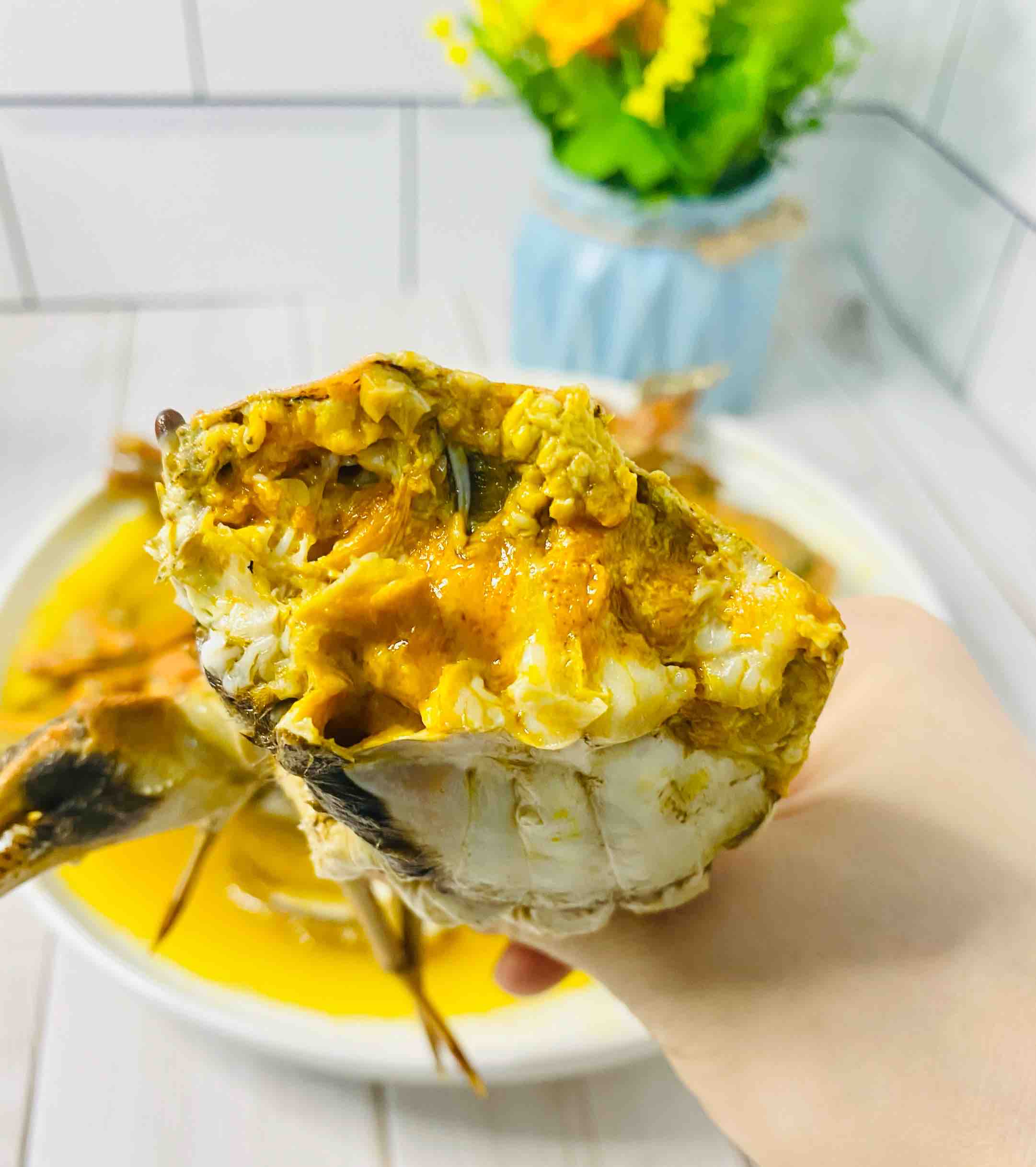 爆香??三分鐘焗肥蟹的做法-咸鮮味燒菜譜