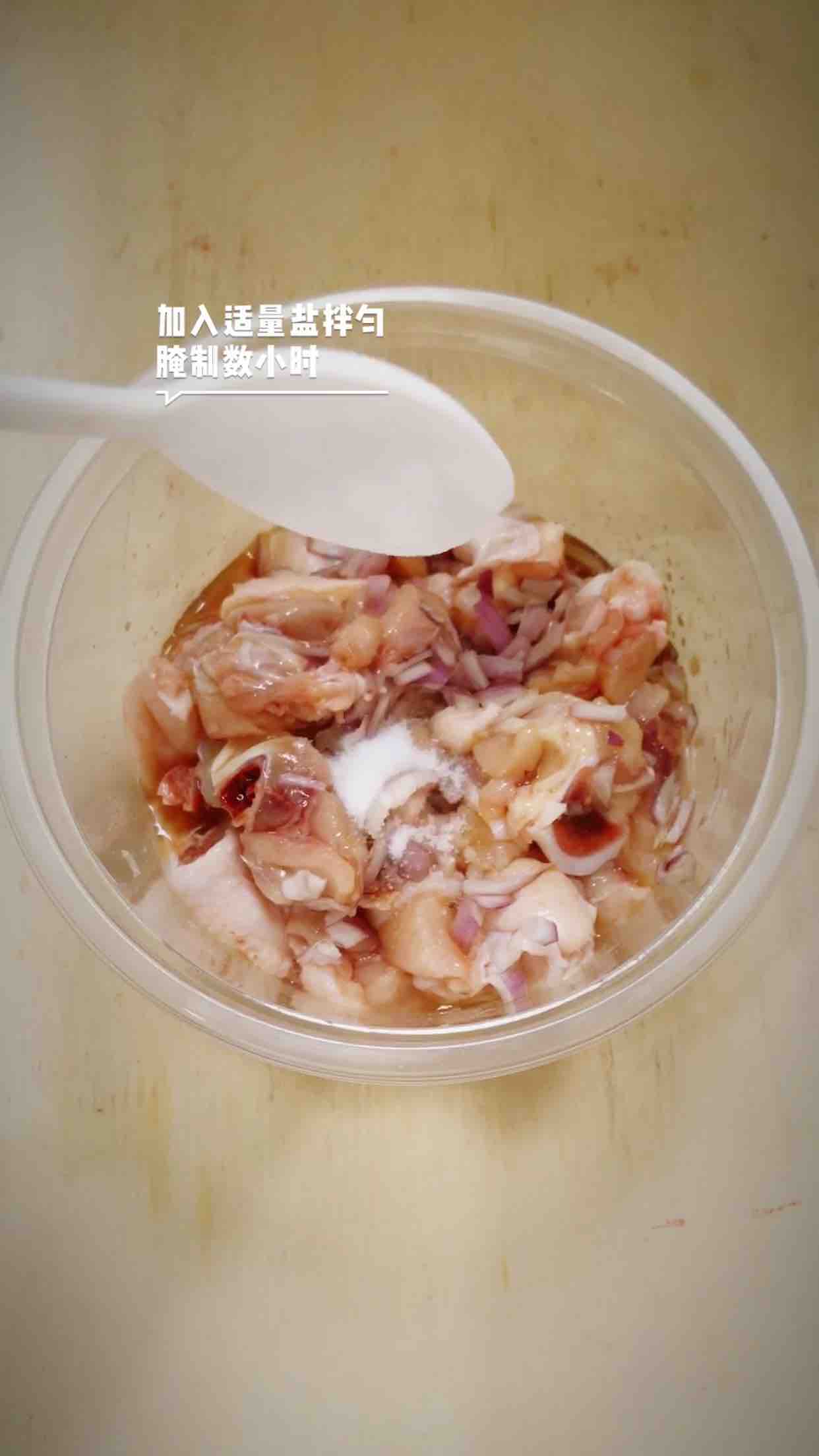 蔥香栗子雞的做法-蔥香味燒菜譜