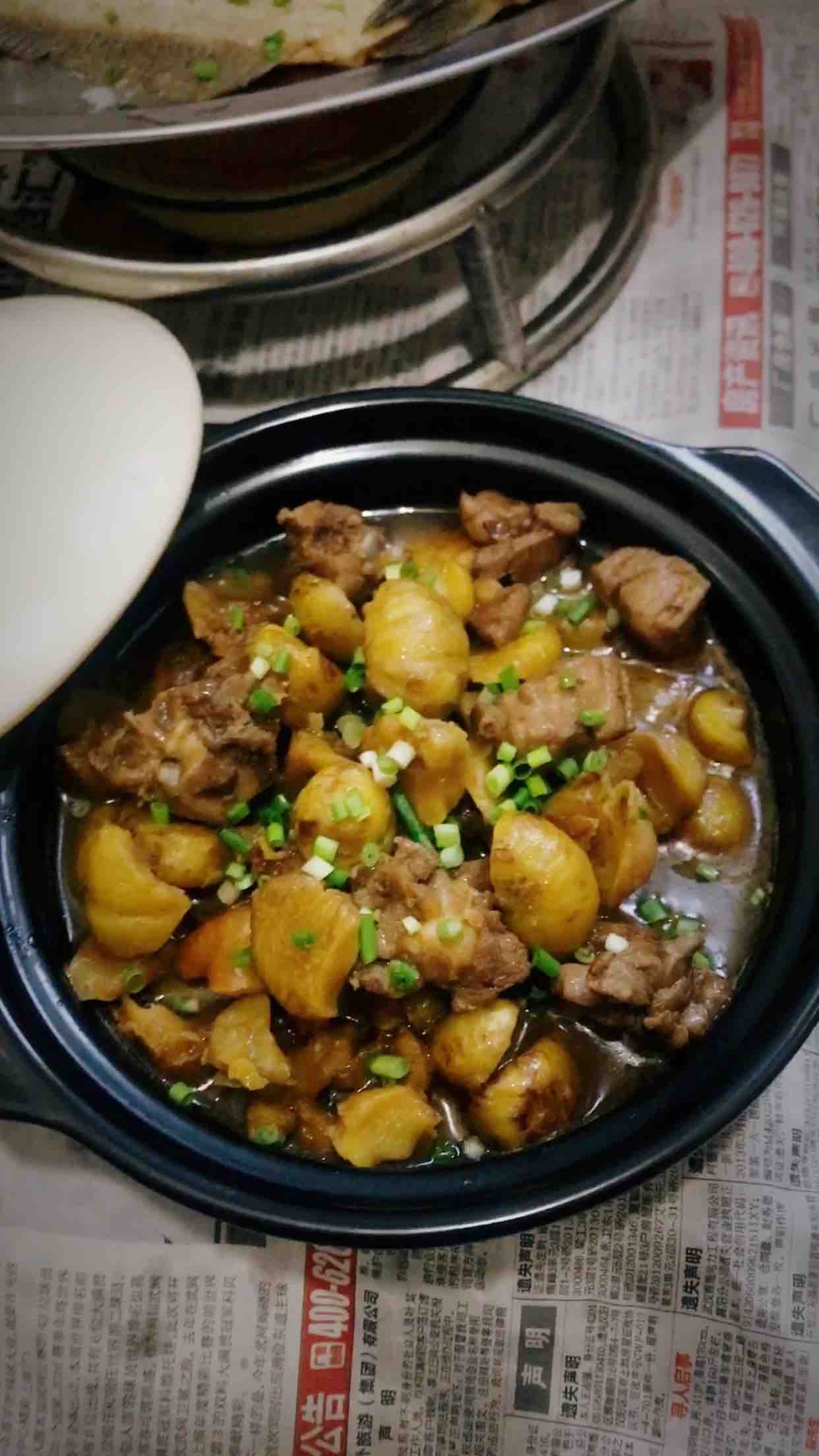 蔥香栗子雞的做法-蔥香味燒菜譜