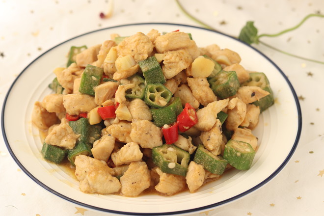 雞胸肉炒秋葵的做法-家常味炒菜譜