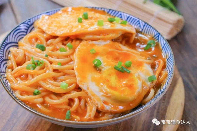 荷包蛋燜面  寶寶輔食食譜的做法-家常味煮菜譜