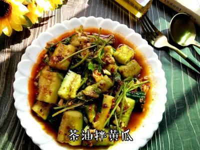 茶油拌黃瓜的做法-酸辣味拌菜譜