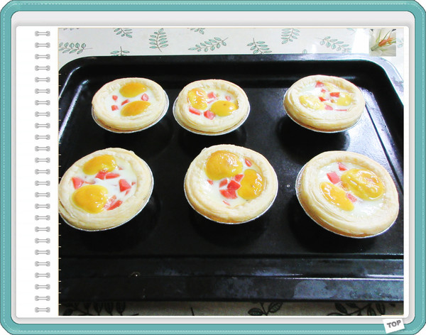 鵪鶉蛋火腿腸蛋撻的做法-家常味烘焙菜譜