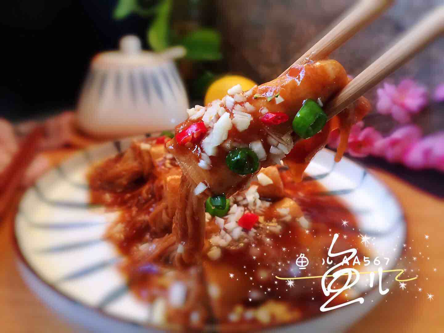 豆皮金針菇卷的做法-家常味煮菜譜