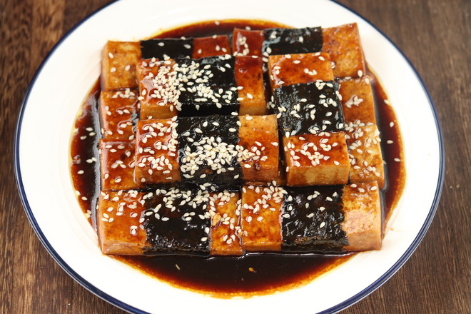 照燒海苔豆腐的做法-咸鮮味燒菜譜