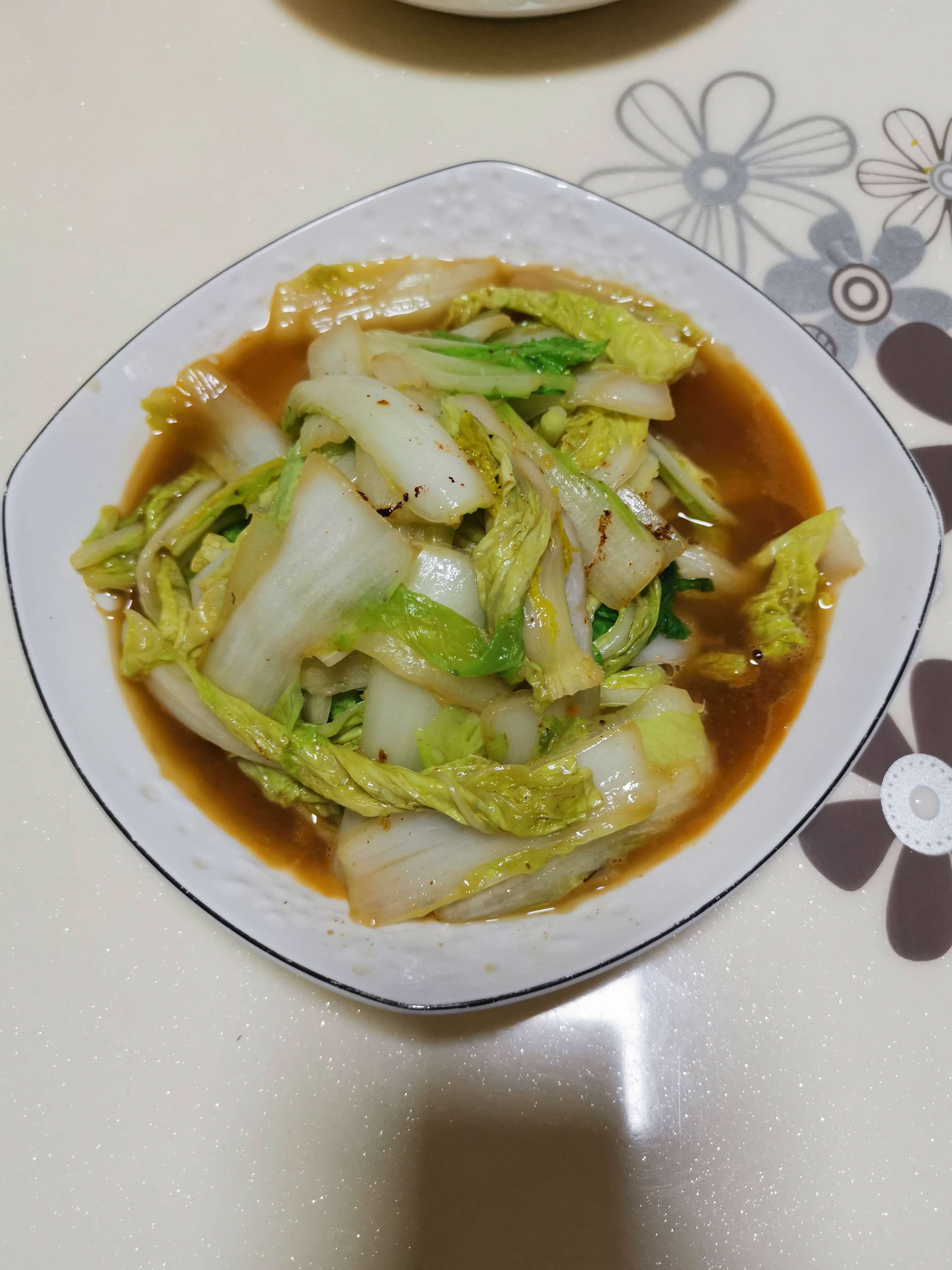蝦味白菜的做法-咸鮮味炒菜譜
