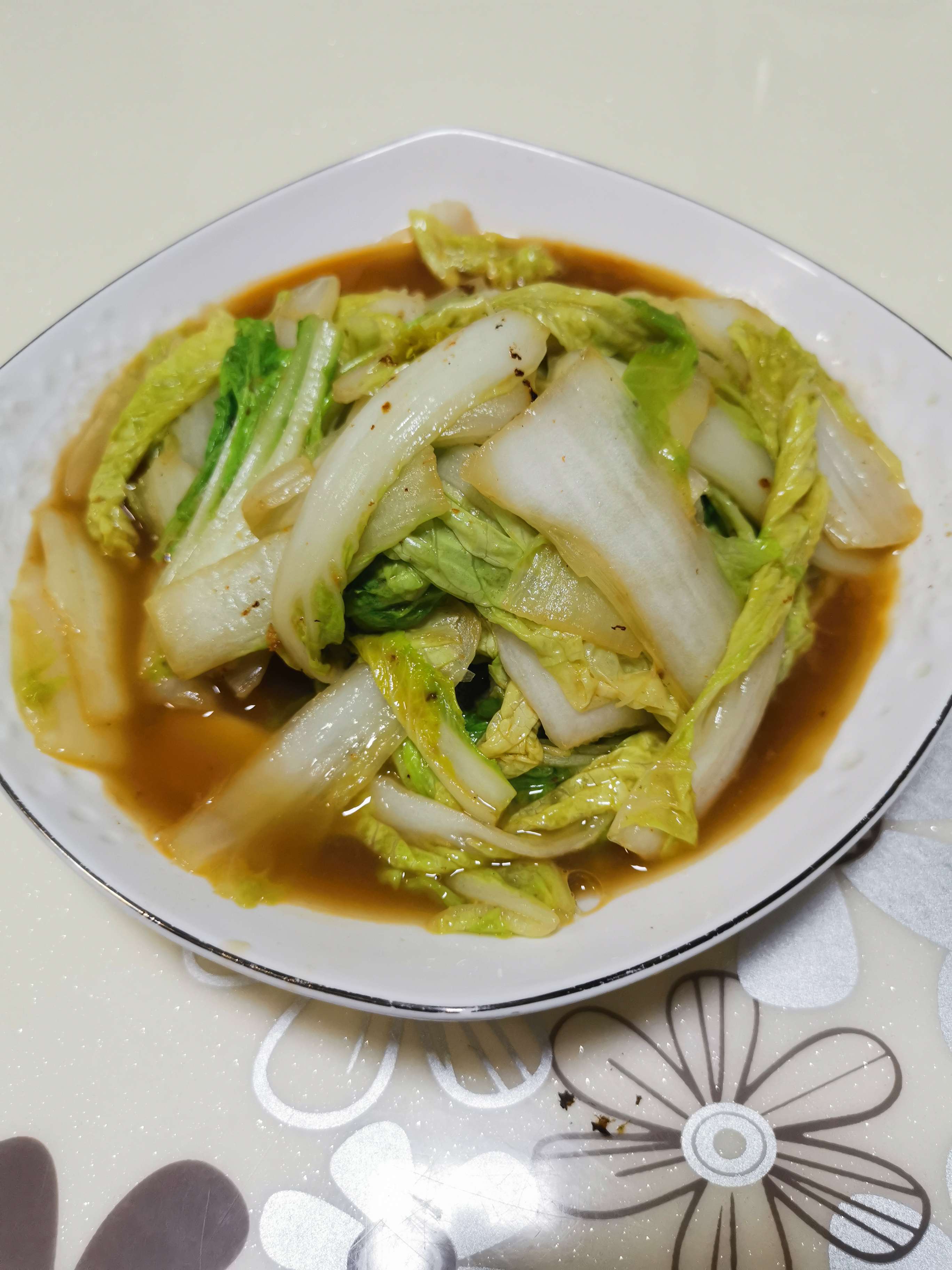 蝦味白菜的做法-咸鮮味炒菜譜