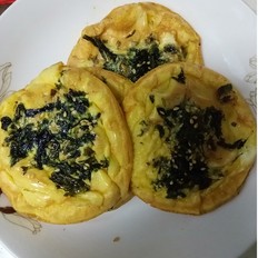 海苔耗油煎蛋的做法-家常味煎菜譜