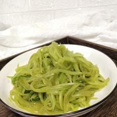 爆炒萵苣絲的作法-家常味炒菜譜