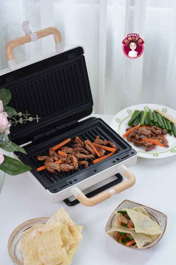 空心餅夾烤肉的做法-黑椒味烙菜譜