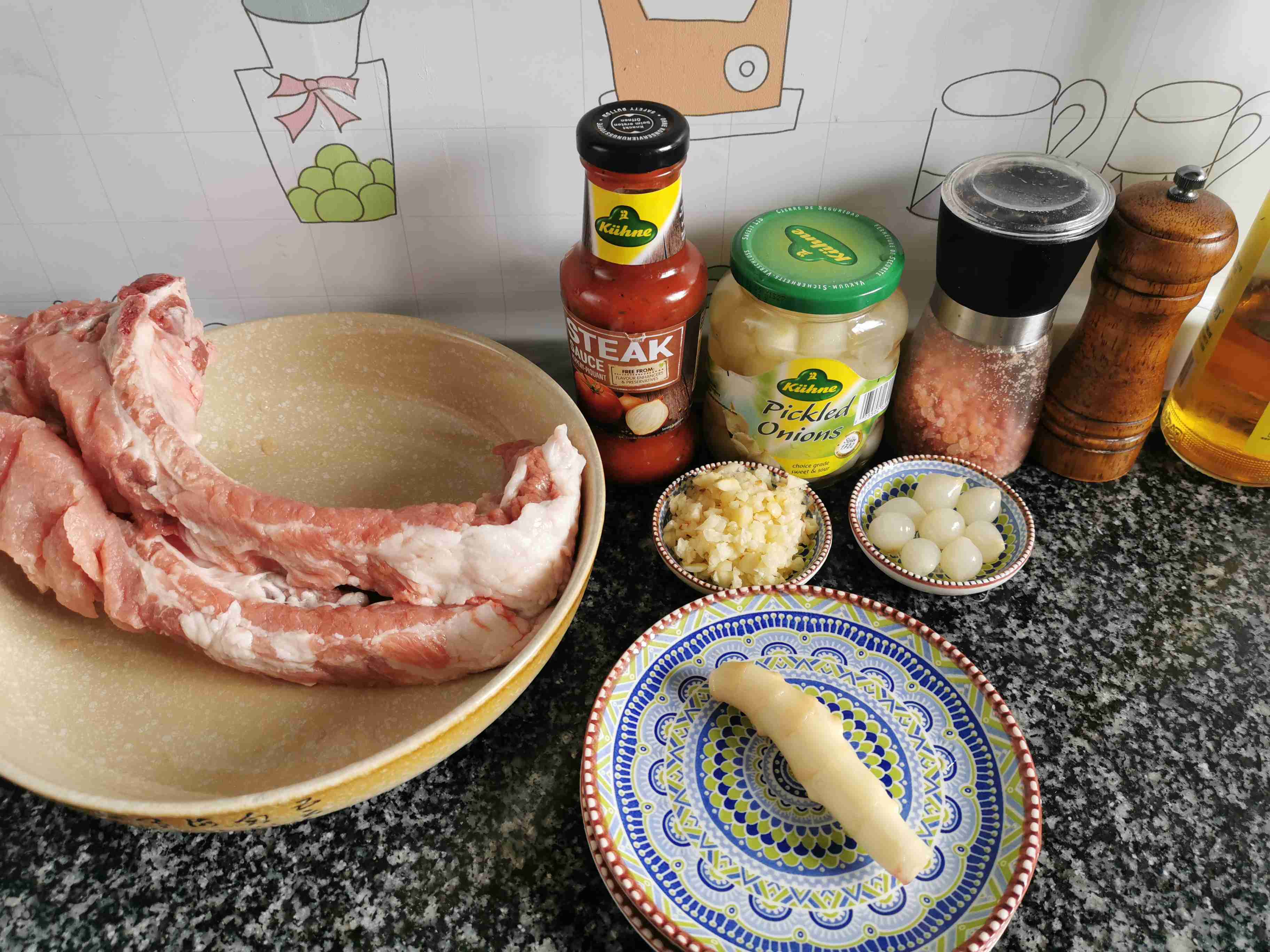 雞尾洋蔥烤豬排的做法-咸鮮味烤菜譜