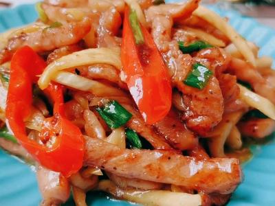 茭白炒牛肉的做法-家常味炒菜譜