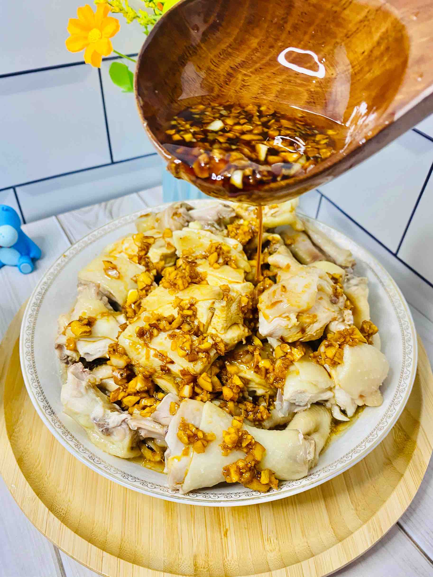 沙姜雞這樣做，一只都不夠吃，醬汁拌飯少說要3碗的做法-家常味蒸菜譜