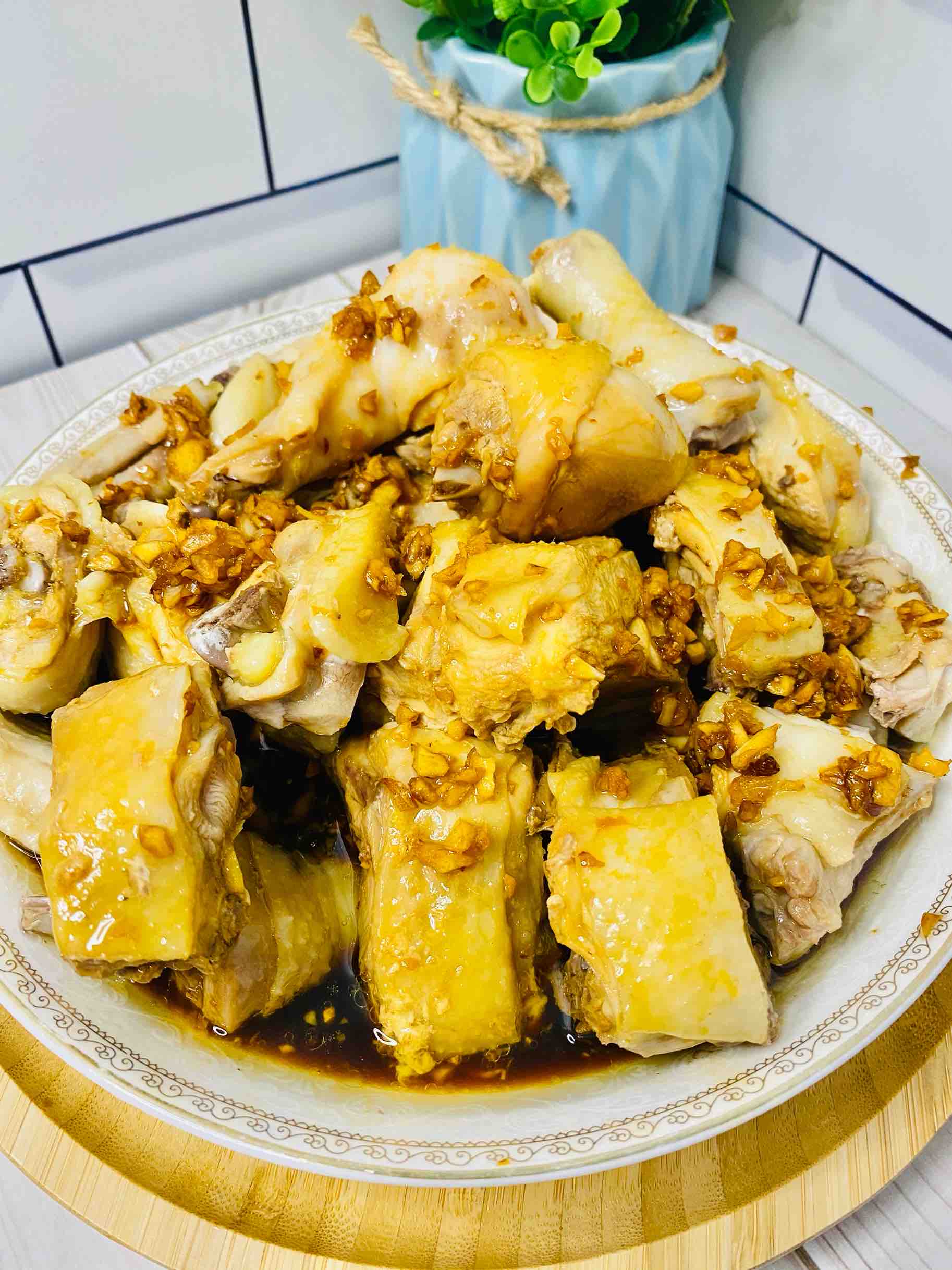 沙姜雞這樣做，一只都不夠吃，醬汁拌飯少說要3碗的做法-家常味蒸菜譜