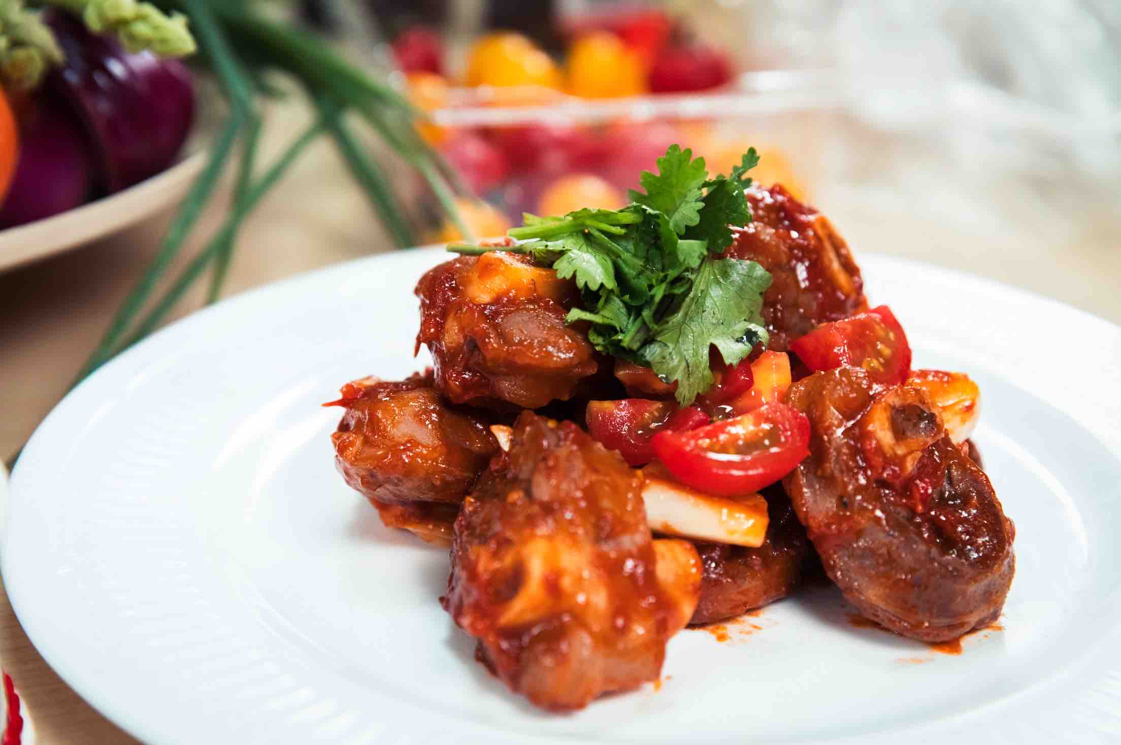 酸辣可口的番茄羊腿的做法-家常味炒菜譜