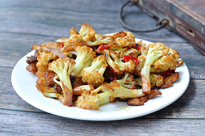 干煸花菜的做法-香辣味炒菜譜