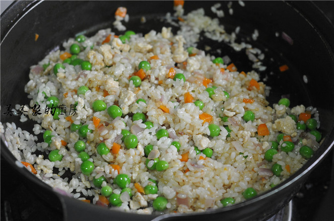 七彩糯米飯蒸塞油豆腐的做法-家常味蒸菜譜