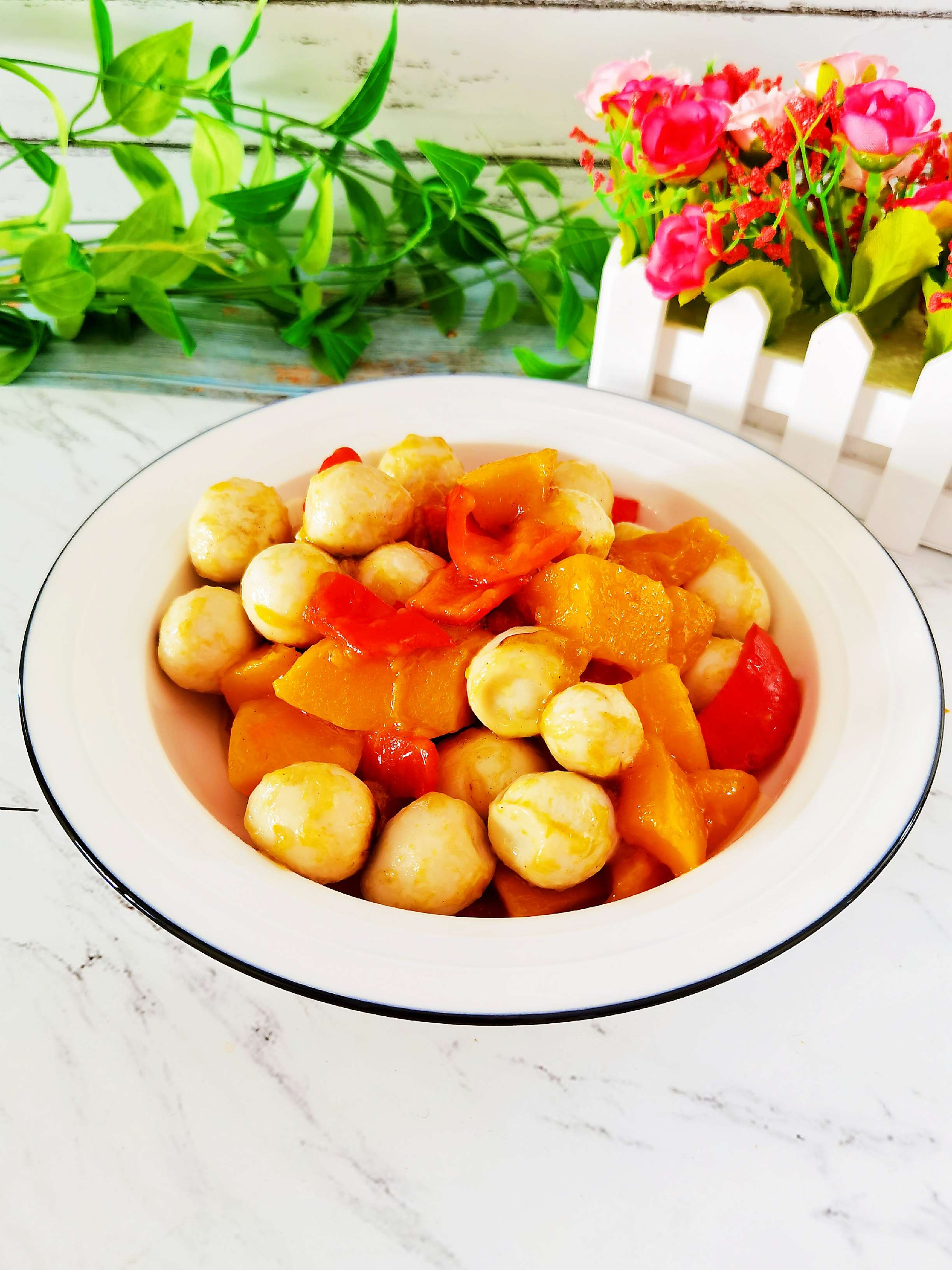 粵菜傳統名菜簡易家常版－珍珠南瓜，清甜軟糯，老人孩子都愛吃的做法-家常味炒菜譜