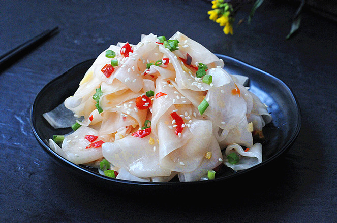 爽脆蘿卜片的做法-香辣味拌菜譜