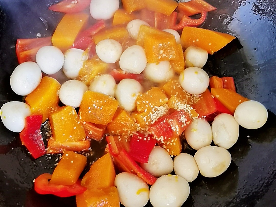 粵菜傳統名菜簡易家常版－珍珠南瓜，清甜軟糯，老人孩子都愛吃的做法-家常味炒菜譜