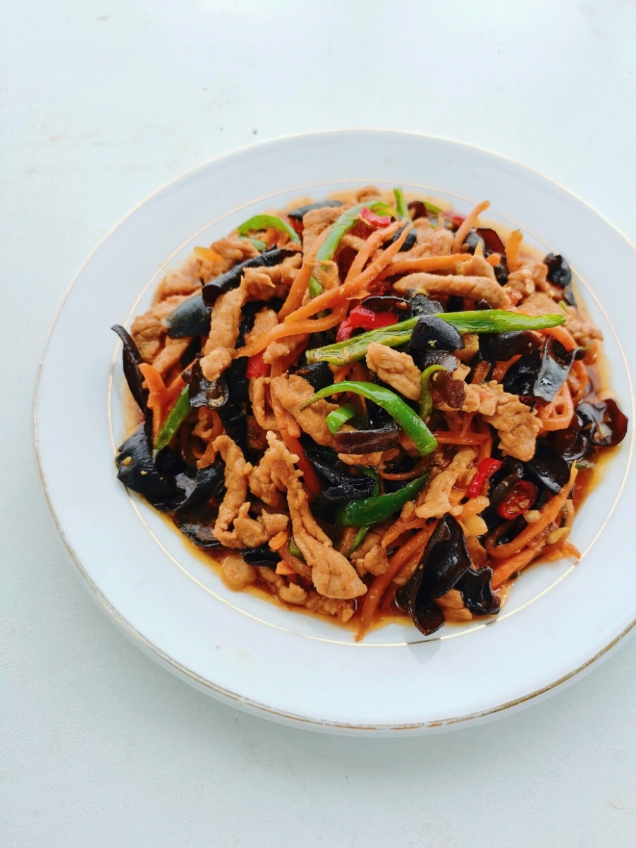 好吃到舔盆的魚香肉絲的做法-酸甜味炒菜譜