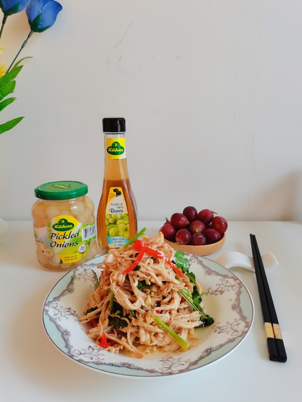 咸香涼拌雞絲的做法-咸鮮味拌菜譜