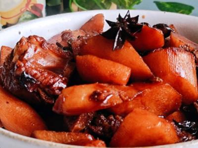 秋冬季滋補養生…紅燒排骨山藥的做法-咸鮮味燒食譜