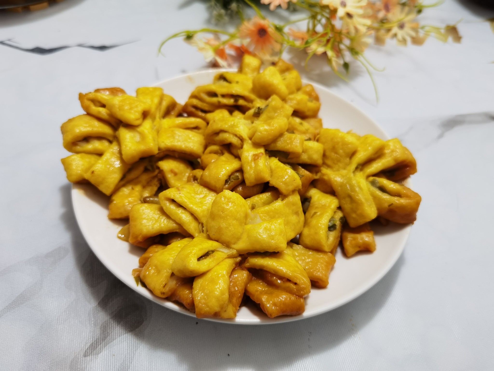 紅薯花卷一鍋出的做法-家常味燉菜譜