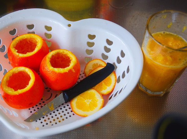 鮮橙蒸蛋的做法-果味蒸菜譜