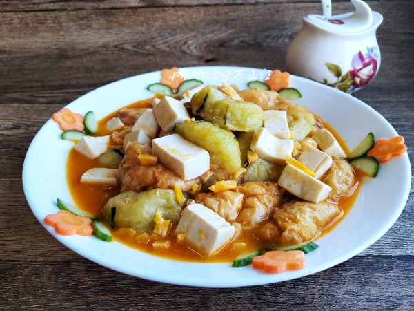 蟹黃醬燴菜的做法-咸鮮味燴菜譜