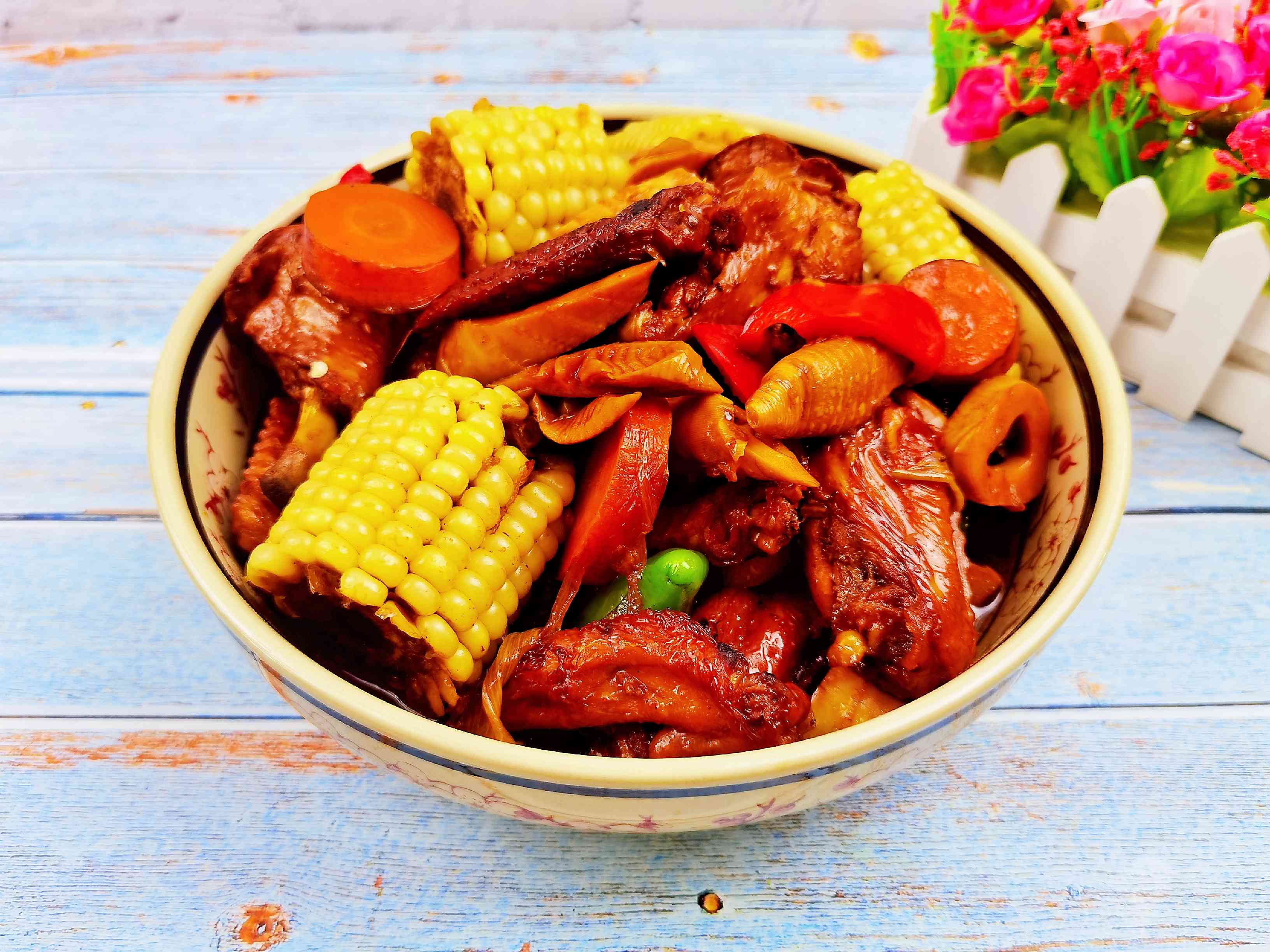 農(nóng)家田園燉雞翅的做法-家常味燉菜譜