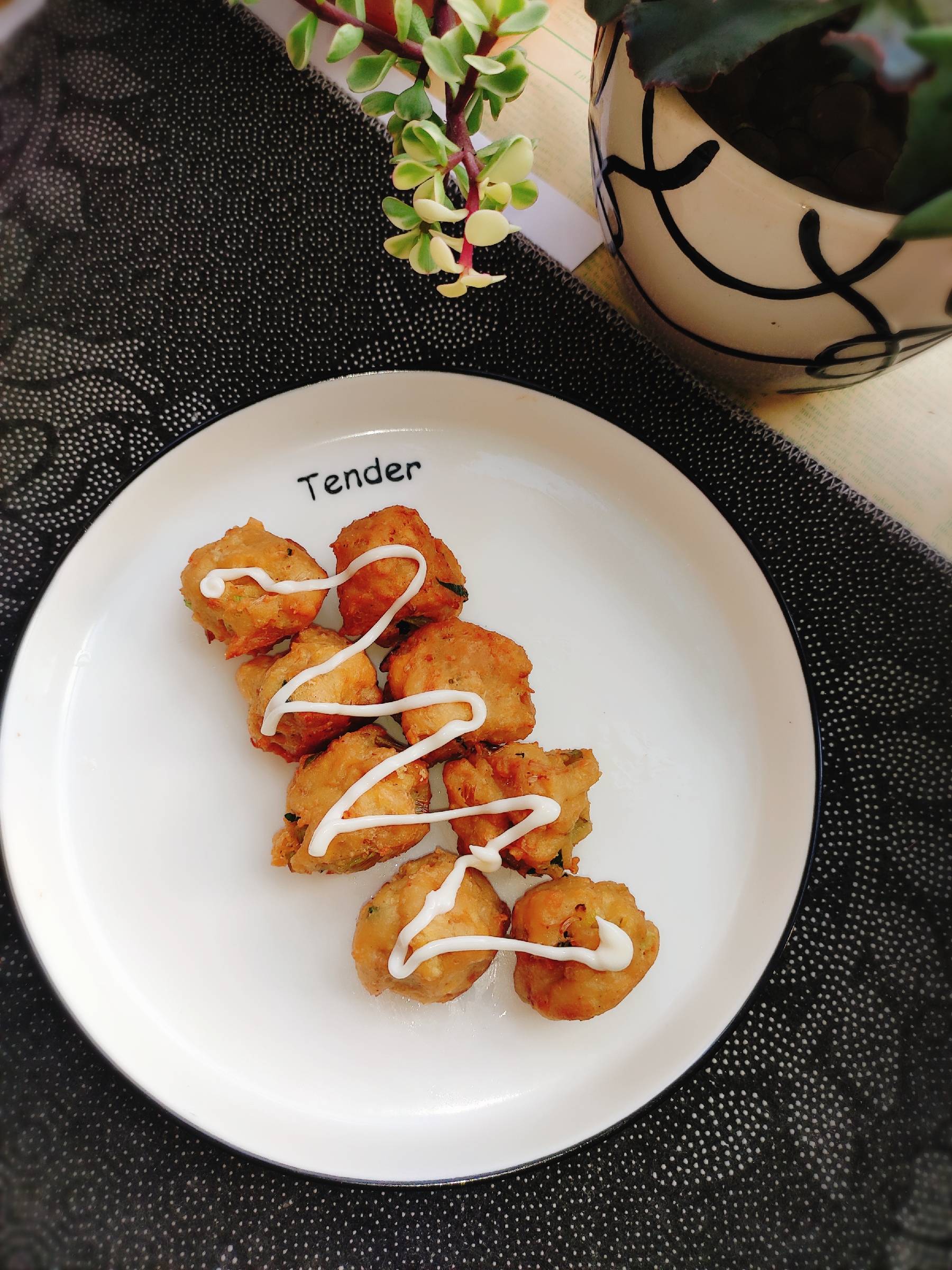 沙拉豆腐丸子的做法-甜味炸菜譜