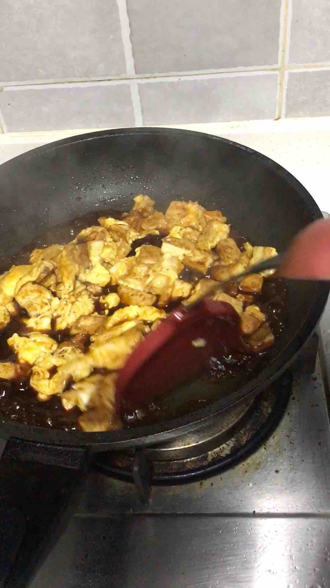 豆腐雞蛋的做法-家常味炒菜譜