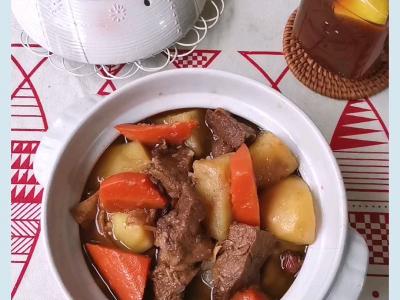 土豆燉牛腩的作法-咸鮮味炒菜譜