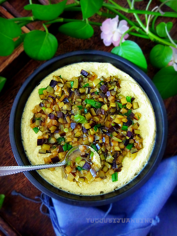 茄子雞蛋羹的做法-咸鮮味蒸菜譜