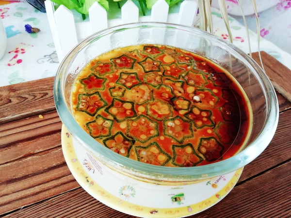 秋葵蒸蛋羹的做法-咸鮮味蒸菜譜