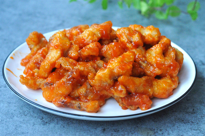 糖醋龍利魚的做法-酸甜味炸菜譜