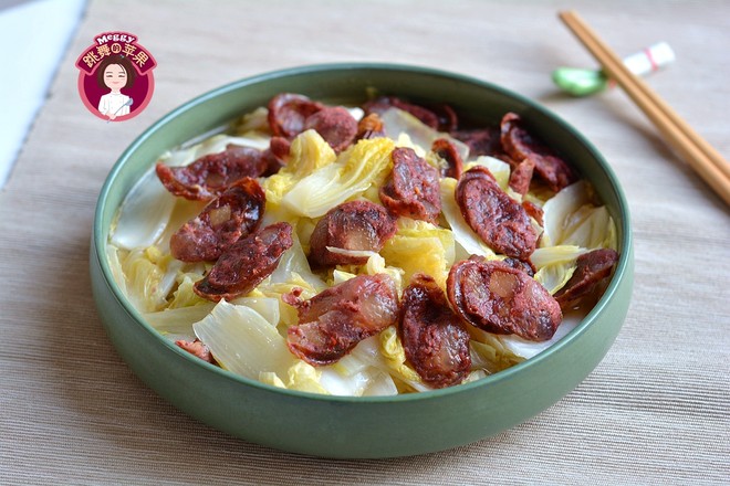 臘腸蒸娃娃菜的做法-其它口味蒸菜譜