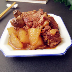 紅燒排骨燴冬瓜的做法-咸鮮味燴菜譜