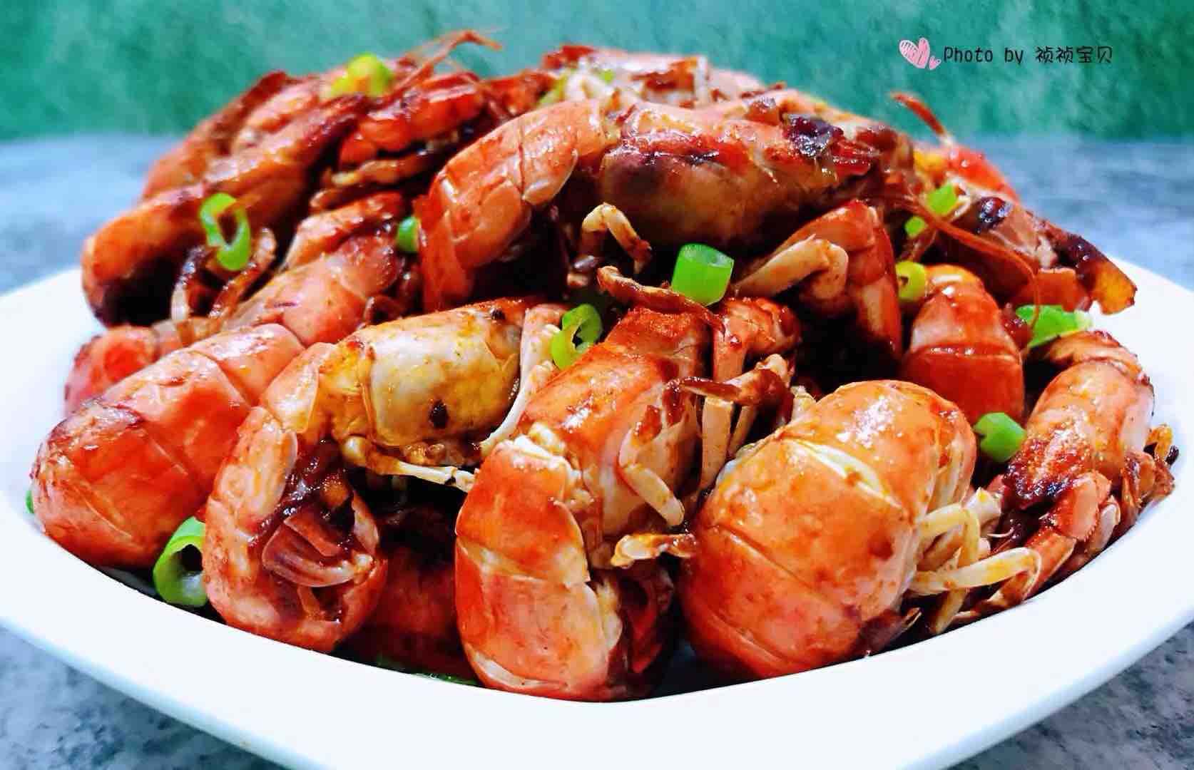 辣爆螻蛄蝦的做法-香辣味炒菜譜