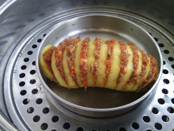 蒸制版風琴土豆的做法-咸鮮味蒸菜譜