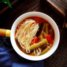 西紅柿茄子面的做法-咸鮮味煮菜譜